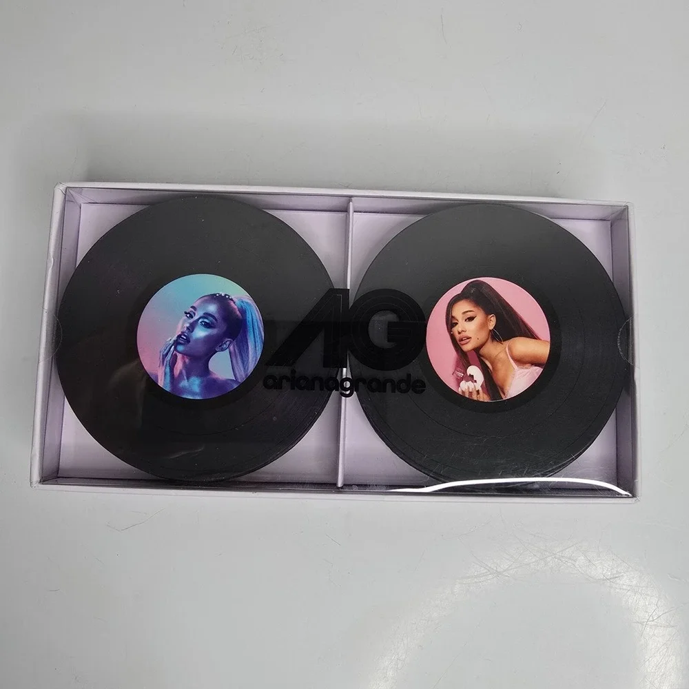 Ariana Grande Fragrances Record Coasters 6 Piece Set Cloud Limited Edition NEW